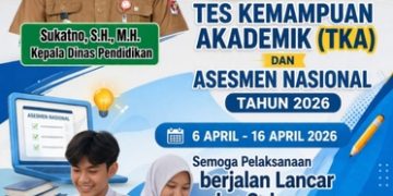 Pantau Pelaksanaan TKA 2026, Disdik Lampung Utara Pastikan SMPN 7 Kotabumi Berjalan Lancar