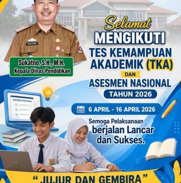 Pantau Pelaksanaan TKA 2026, Disdik Lampung Utara Pastikan SMPN 7 Kotabumi Berjalan Lancar