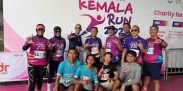 Kapolda Lampung Pimpin Ratusan Personel dan Bhayangkari Polda Lampung Ikuti Kemala Run 2026