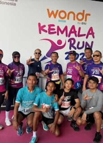 Kapolda Lampung Pimpin Ratusan Personel dan Bhayangkari Polda Lampung Ikuti Kemala Run 2026